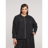 CROPPED VĚTROVKA BLACK PLUS SIZE