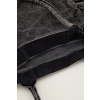 product images black denim tote bag with ruffles inside 1