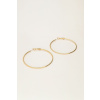 product images hoop earrings thin medium gold side 1