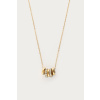 product images midnight necklace with rhinestone rings mj14539 gold closeup
