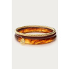 product images gold coloured resin bangle set front