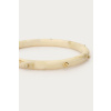 product images white resin bangle with studs closeup