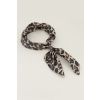 product images leopard scarf satin look side