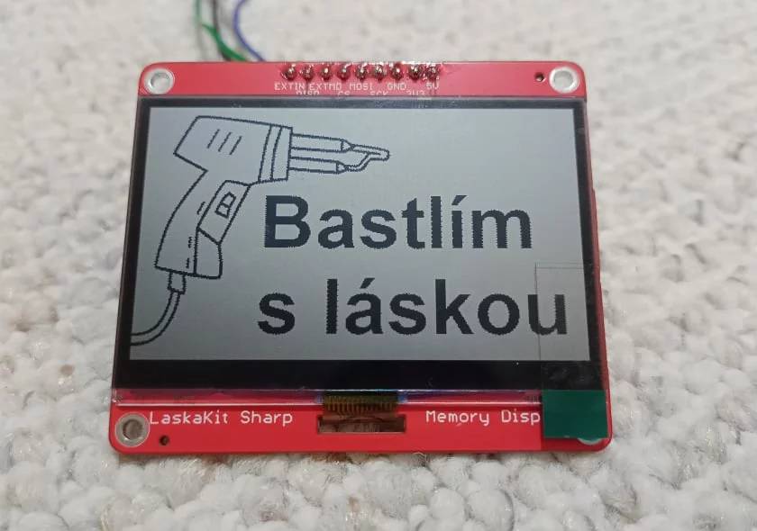 LCD Memory a zobrazení vlastního obrázku