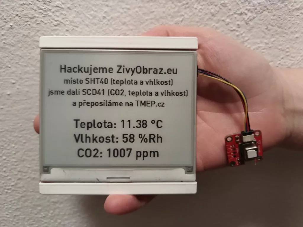 Vylepšili jsme firmware ZivyObraz.eu o čidlo SDC41
