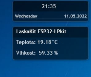 Windows widget.