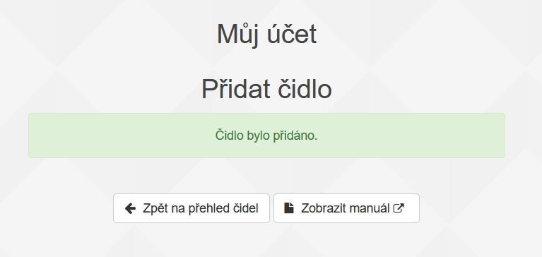 Čidlo přidáno.