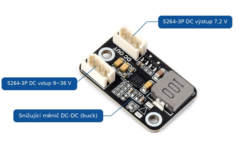 LaskaKit-DC-BUCK-Adapter-7.2V-CZ