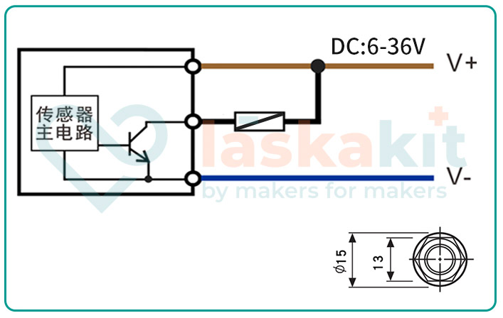 LaskaKit-bezdotykovy-indukcni-snimac-njk-5002c-npn-no-m12-10mm-6-36v-schem