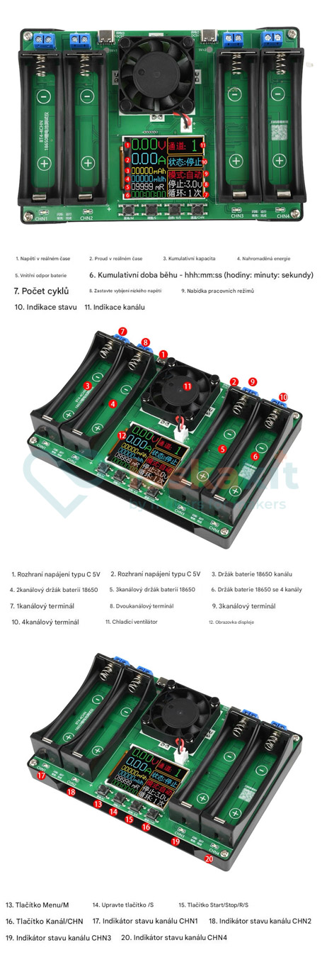 LaskaKit-bt4-4chn-18650-tester-li-ion-clanku-18650-4-kanaly-d1