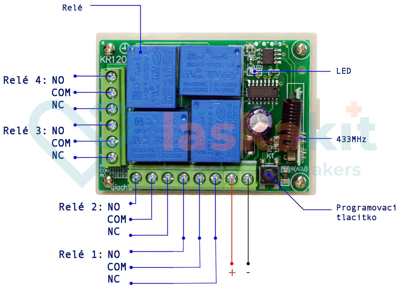 LaskaKit-dalkove-ovladane-rele-ak-rk04-12v-433mhz-ev1527-10a-4-kanaly-d-d