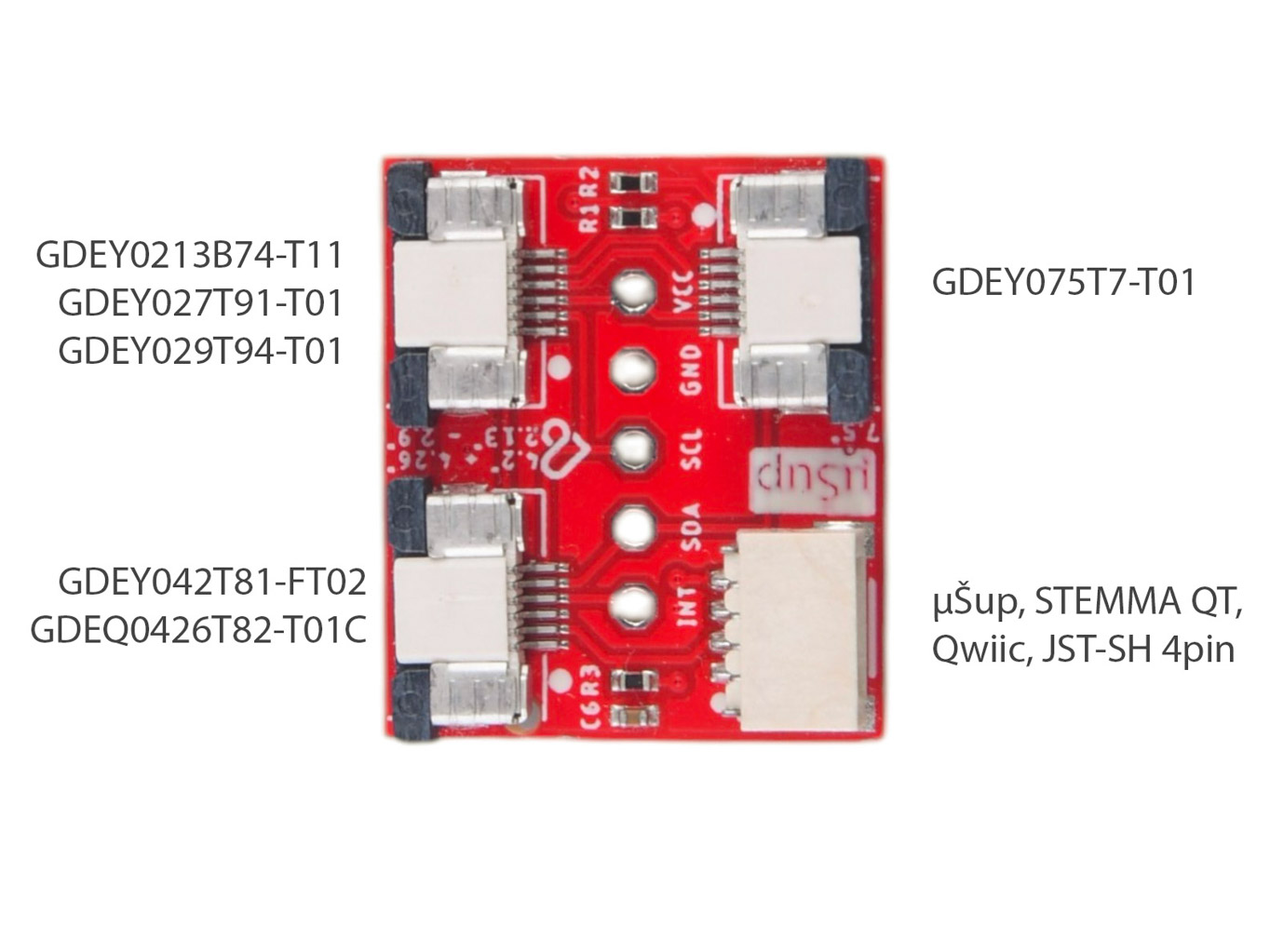 LaskaKit-e-paper-touch-adapter-desc