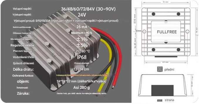 LaskaKit-fulree-f60j24v-step-down-menic-30-60v-na-24v-ip68-des