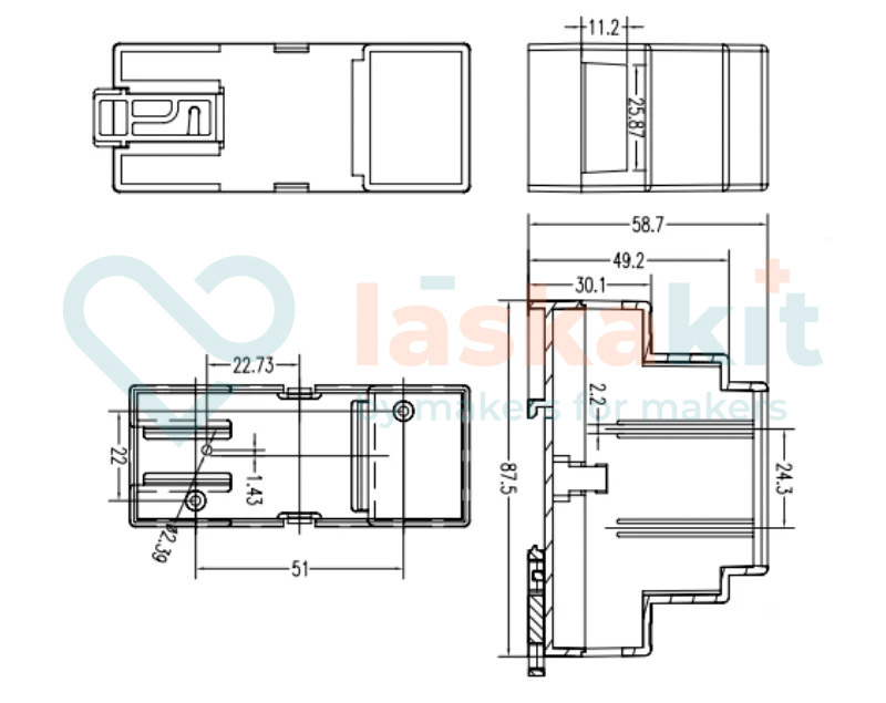 LaskaKit-univerzalni-krabice-pro-elektroniku-na-din-listu-88x37x59mm-d
