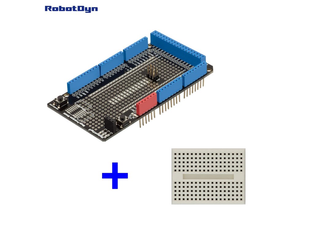 RobotDyn Arduino MEGA prototype Shield + mini BreadBoard