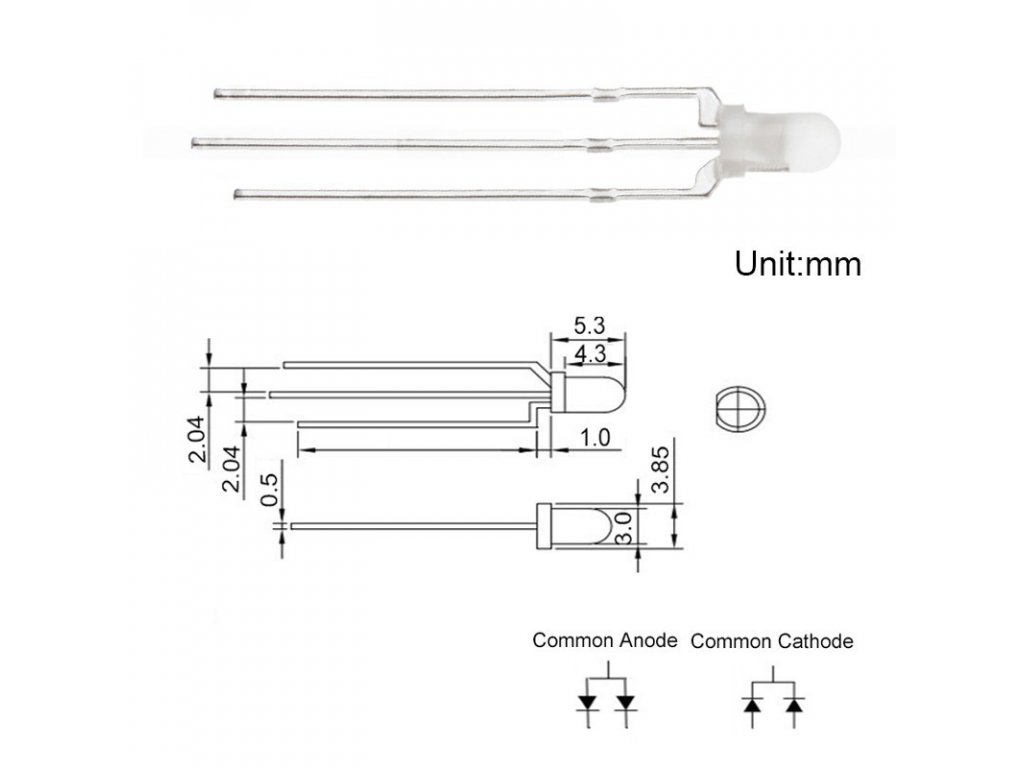 Whadda K/LED1 LED-Sortiment Grün, Rot, Gelb 3 mm, 5mm