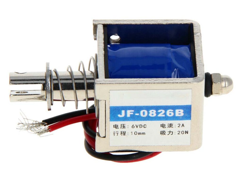 Tažný elektromagnet 12V 20N JF-0826B
