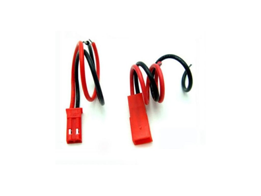 JST/BEC 2-pin pár kabelů female + male, 10cm