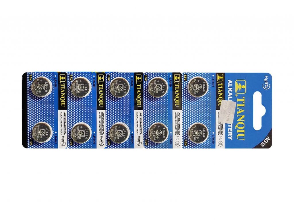 LR44 Alkalická (AG13/357A) baterie 1.5V 10ks LaskaKit