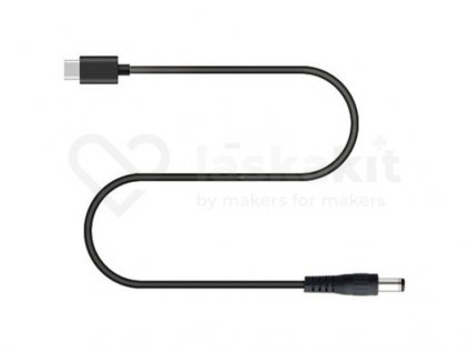 LaskaKit 100cm 3a usb c pd dc 5 5 2 1mm kabel 1