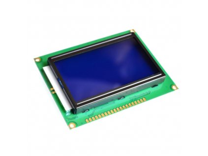 128x64 ST7920 LCD displej modrý