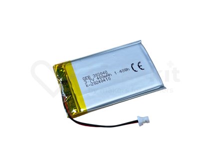 GeB LiPol Baterie 303048 400mAh 3.7V JST-SH 2.0