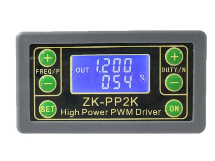 LaskaKit zk pp2k pwm regulator otacek stejnosmernych motoru 8a 30v s displejem 5