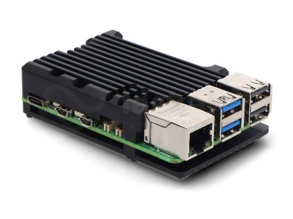 LaskaKit hlinikovy chladic pro raspberry pi 5b pasivni cerny 2