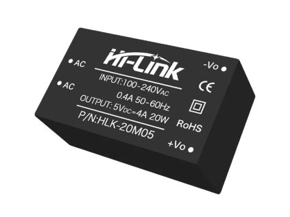 LaskaKit hi link hlk 20m05 ac dc izolovany zdroj 5v 20w 1