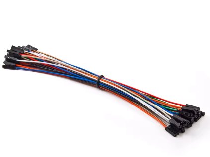 LaskaKit dupont super soft 26awg propojovaci kabely f f samice samice 50ks