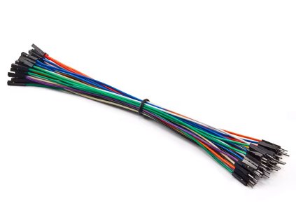LaskaKit dupont super soft 26awg propojovaci kabely m f samec samice 50ks