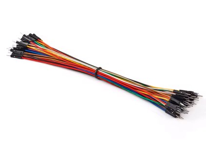 LaskaKit dupont super soft 26awg propojovaci kabely m m samec samec 50ks