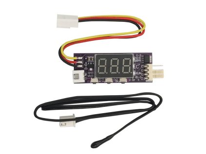 LaskaKit pwm regulator otacek 8 16v pc ventilatoru s teplomerem a displejem 1