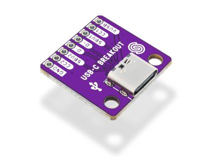 Soldered breakout USB-C zásuvka