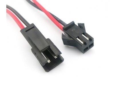 JST SM 2-pin pár kabelů female + male, 10cm