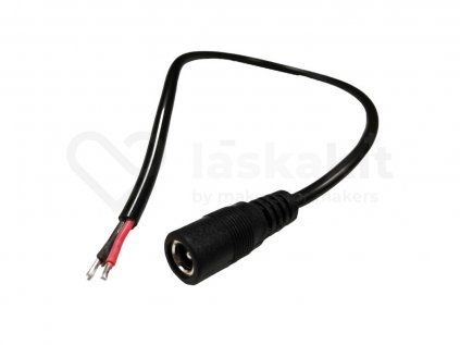 2312 1 konektor dc 5 5 2 1mm 18awg samice 30cm kabel