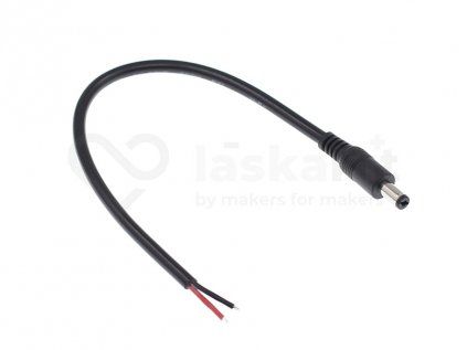 2315 1 konektor dc 5 5 2 1mm 18awg samec 30cm kabel