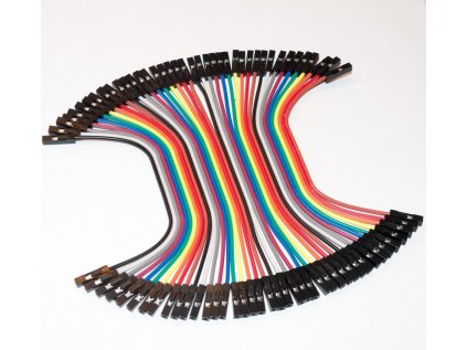 Dupont Propojovací kabely 40ks F-F samice-samice (10cm)