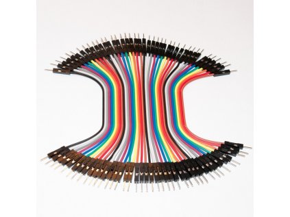 Dupont Propojovací kabely 40ks M-M samec-samec (10cm)