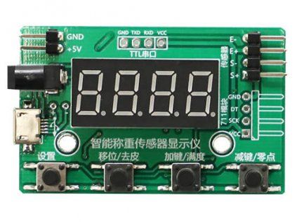 Display module with HX711 transmitter for weighing modules