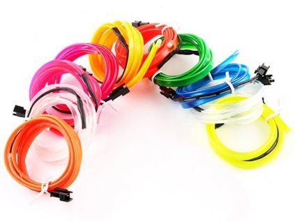 Flexibilní neonová trubice 5m, plochá (Barva Modrá)