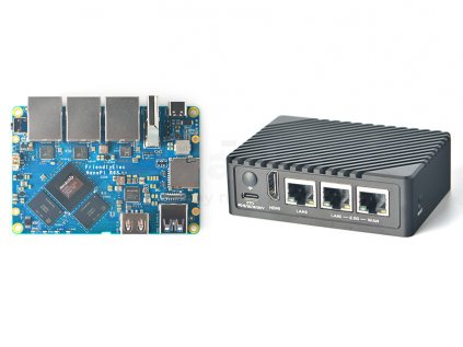 NanoPi R6S RK3588S 8GB RAM 32GB eMMC Dual 2.5G + 1G Ethernet Port s krabičkou