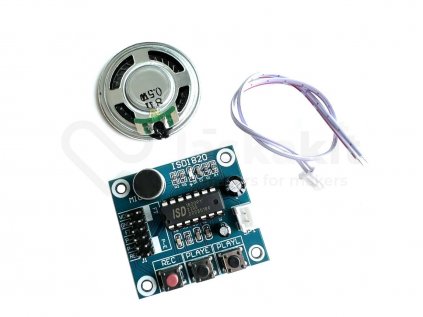 ISD1820 sound recorder with microphone and speaker