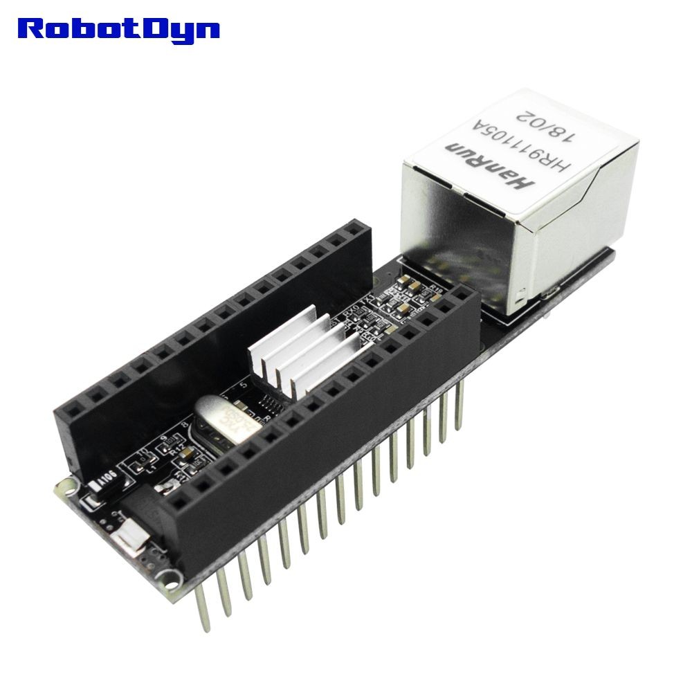 RobotDyn Arduino Nano Ethernet W5500 V2 shield | LaskaKit