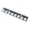 8x inteligentní RGB LED NeoPixel pásek, WS2812B, 5050, 5V (Barva Černá)