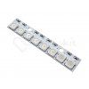 8x inteligentní RGB LED NeoPixel pásek, WS2812B, 5050, 5V (Barva Černá)