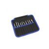 ST Set of high-precision tweezers made of hardened stainless steel with antistatic surface, 10-piece