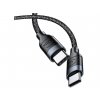 USAMS 120cm 100W USB-C/USB-C kabel