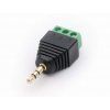 Adaptér jack 3.5mm na svorkovnici, male