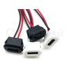 Napájecí kabel JQ-118 USB-C do JST-PH-2 2mm 10cm (Barva Černá)